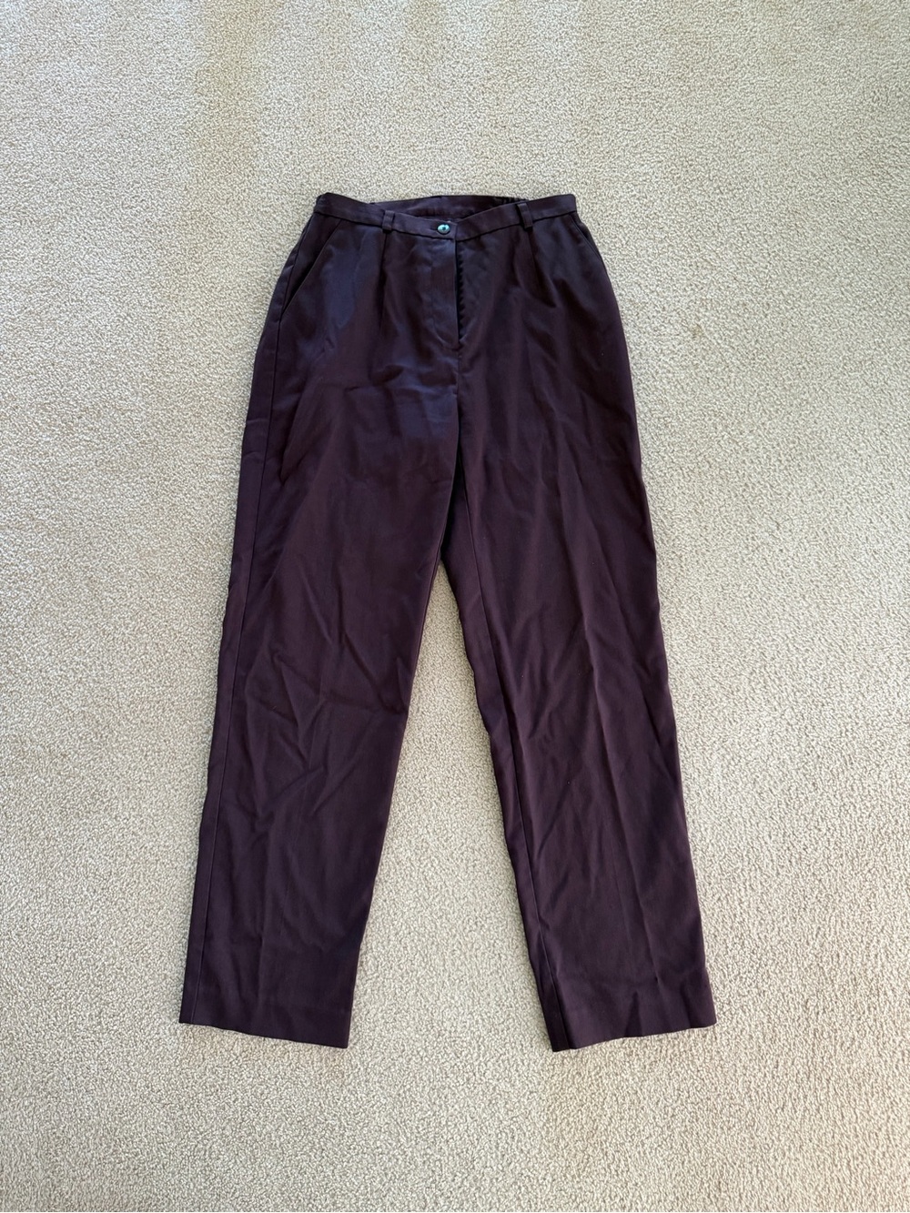 Women’s Tailored Dress Pants in Dark Plum
